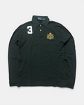 BLACK/WHITE POLO RALPH LAUREN BIG PONY LONGSLEEVE