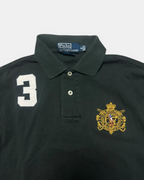 BLACK/WHITE POLO RALPH LAUREN BIG PONY LONGSLEEVE
