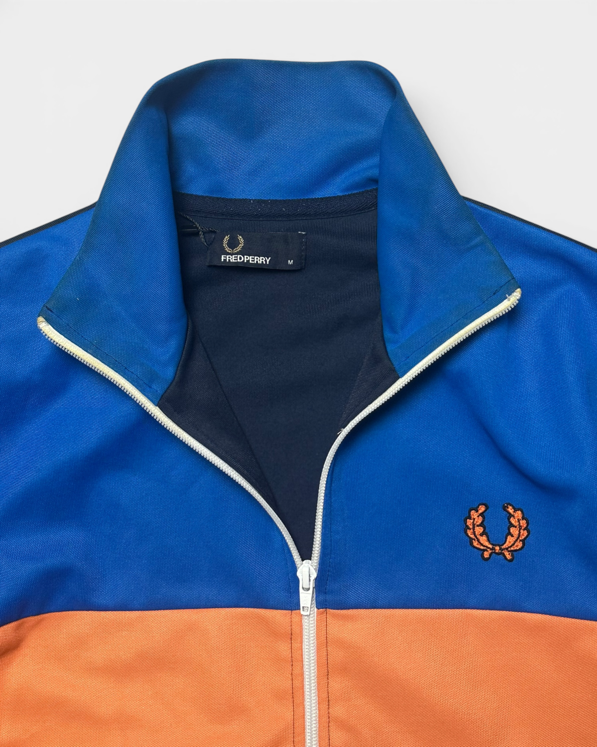 NAVY/ORANGE FRED PERRY TRACKJACKET