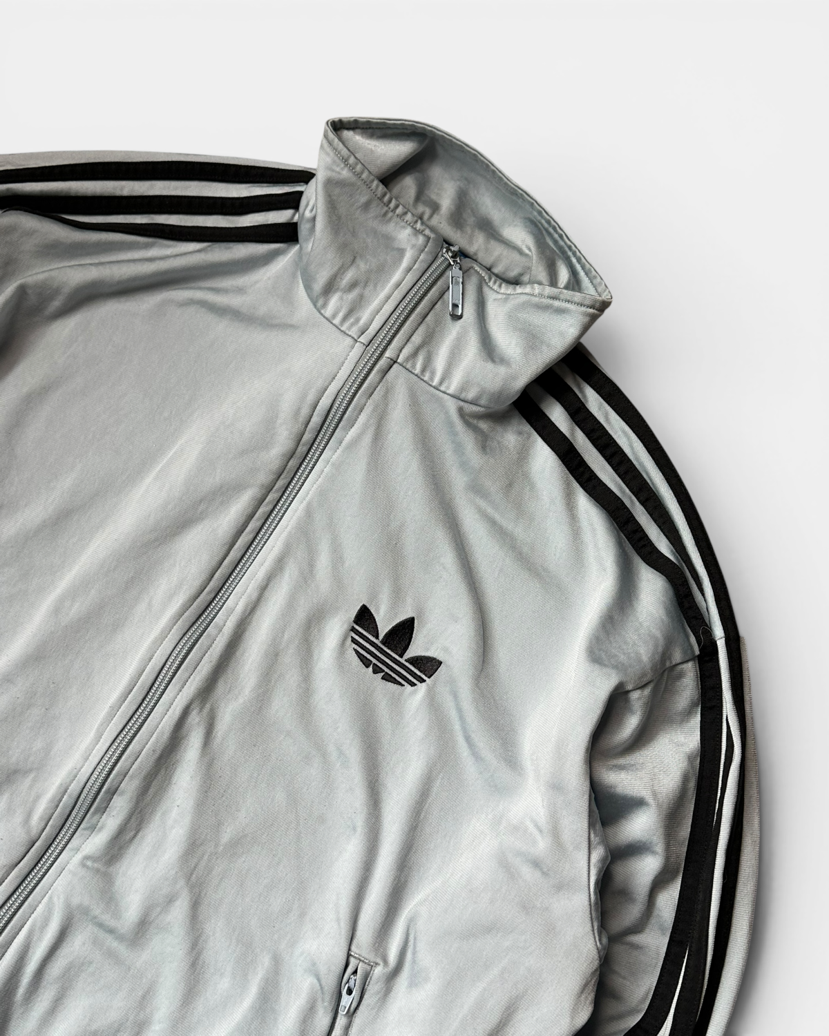GREY/BLUE VINTAGE ADIDAS RETRO FIREBIRD TRACKJACKET