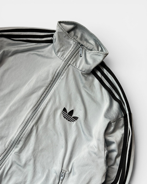 GREY/BLUE VINTAGE ADIDAS RETRO FIREBIRD TRACKJACKET