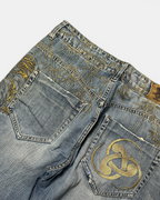 BLUE VINTAGE JAPANESE STYLE DENIM JEANS
