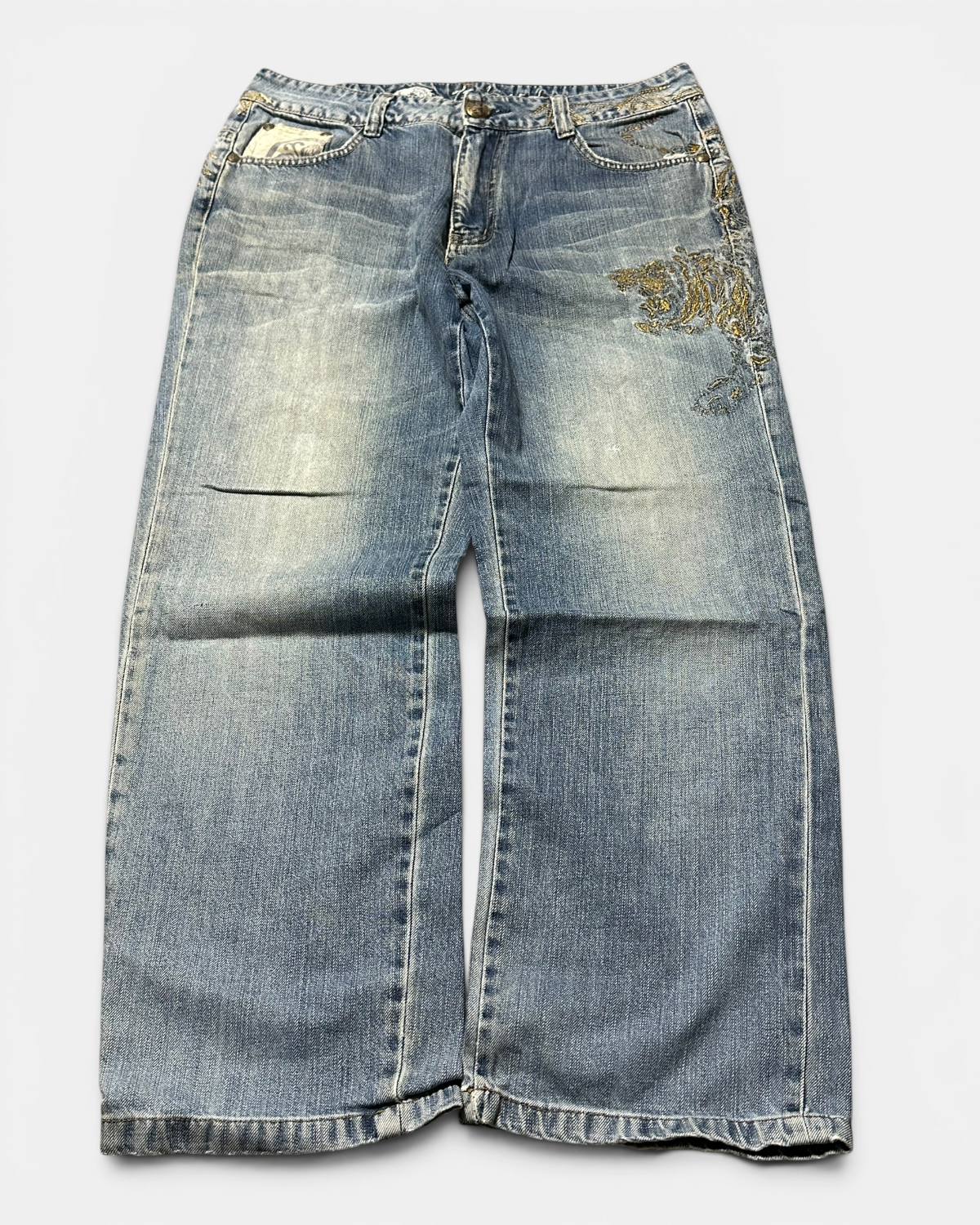 BLUE VINTAGE JAPANESE STYLE DENIM JEANS