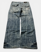 BLUE VINTAGE JAPANESE STYLE RAW DENIM JEANS