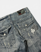 BLUE VINTAGE JAPANESE STYLE RAW DENIM JEANS