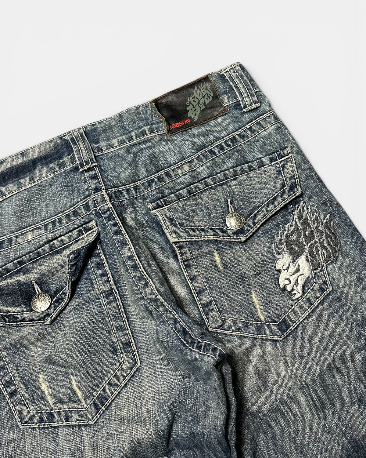 BLUE VINTAGE JAPANESE STYLE RAW DENIM JEANS