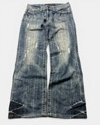 BLUE VINTAGE JAPANESE STYLE RAW DENIM JEANS