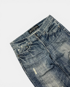 BLUE VINTAGE JAPANESE STYLE RAW DENIM JEANS