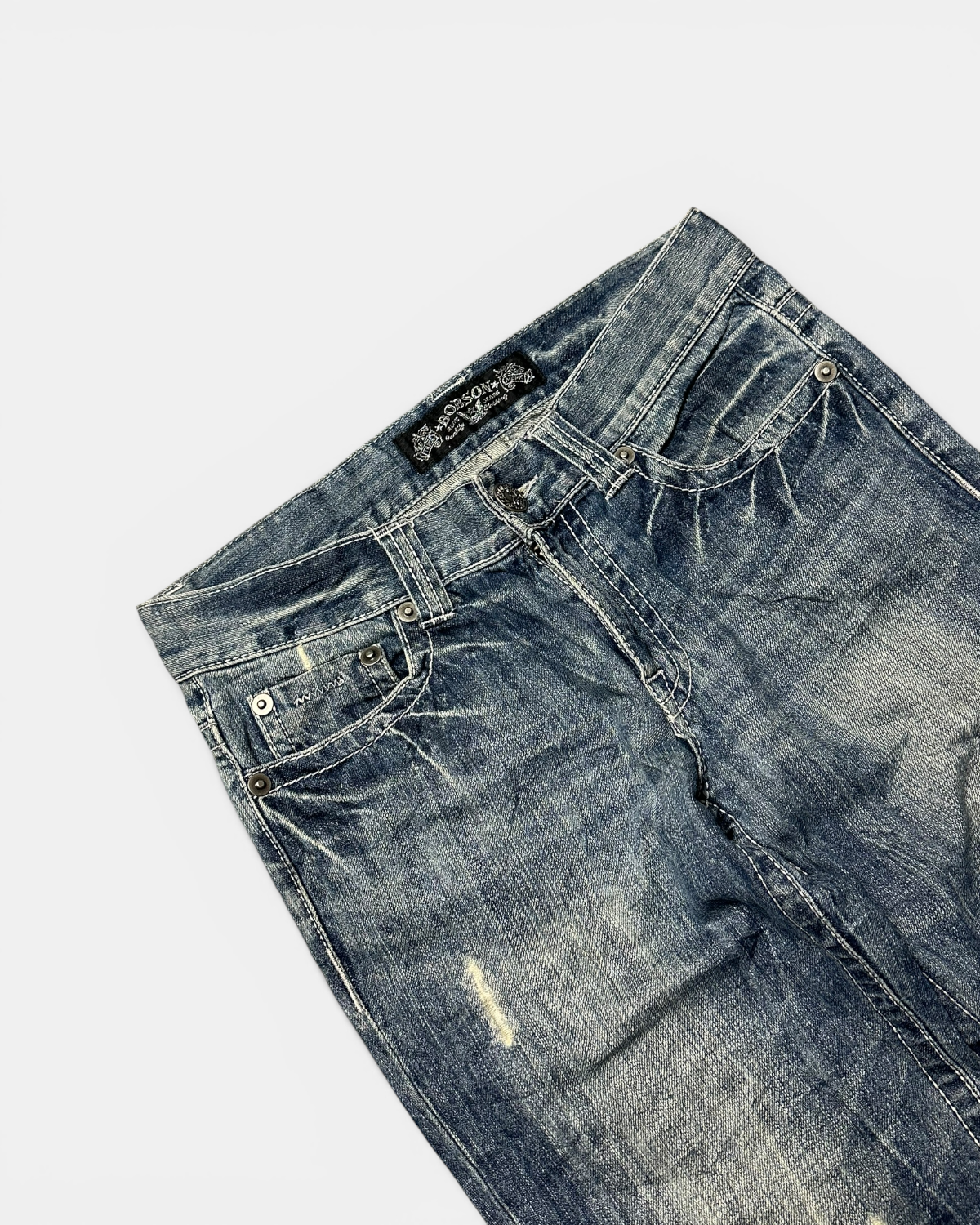 BLUE VINTAGE JAPANESE STYLE RAW DENIM JEANS