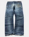 BLUE VINTAGE JAPANESE STYLE RAW DENIM JEANS