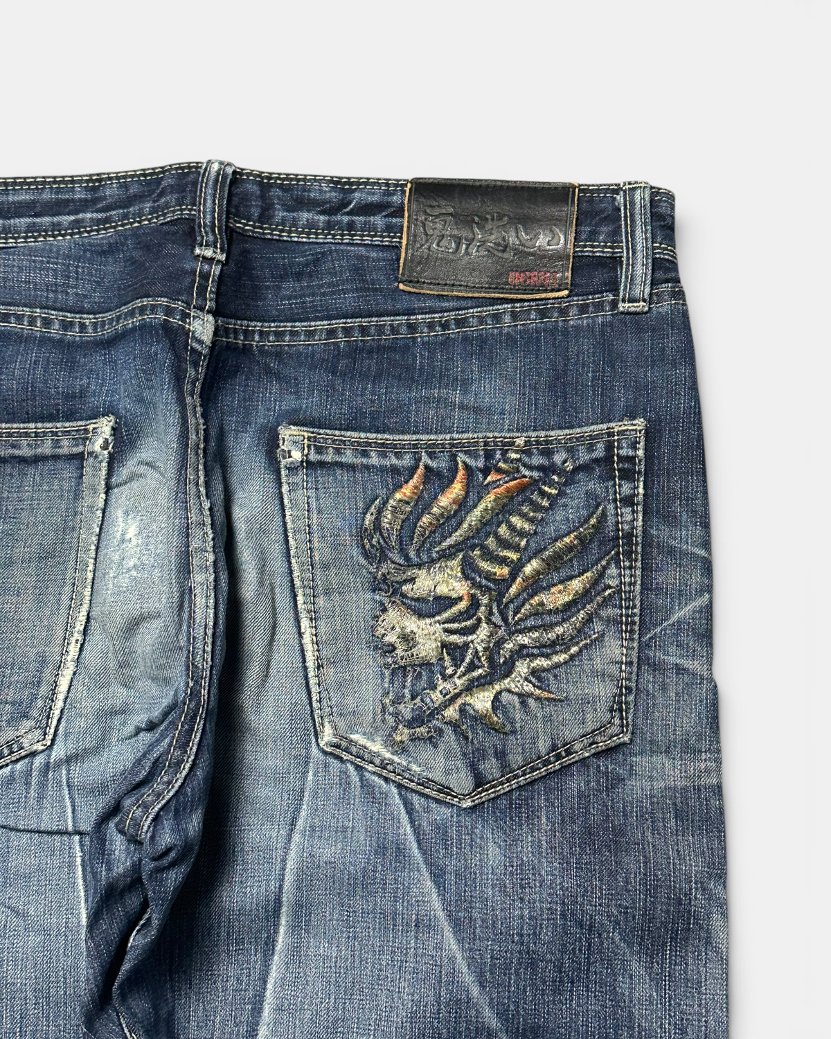 BLUE VINTAGE JAPANESE STYLE RAW DENIM JEANS