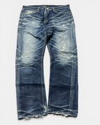 BLUE VINTAGE JAPANESE STYLE RAW DENIM JEANS