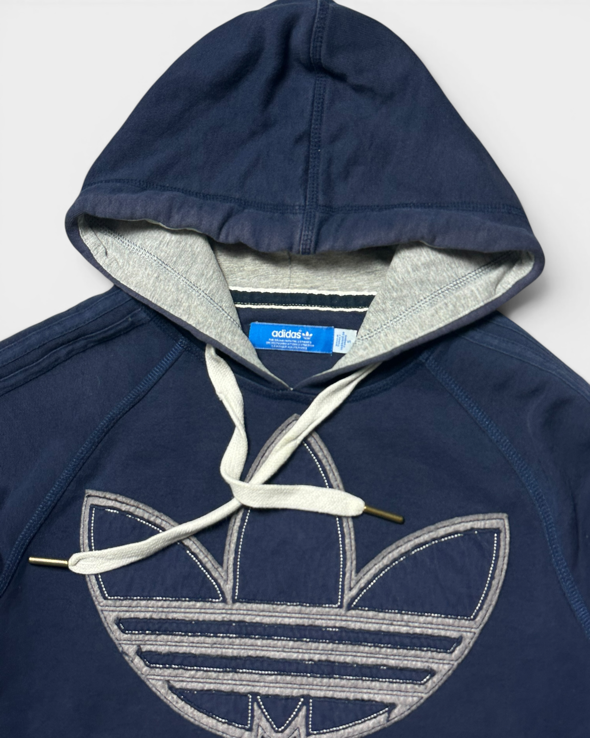 BLUE VINTAGE ADIDAS RETRO FIREBIRD STICHED HOODIE