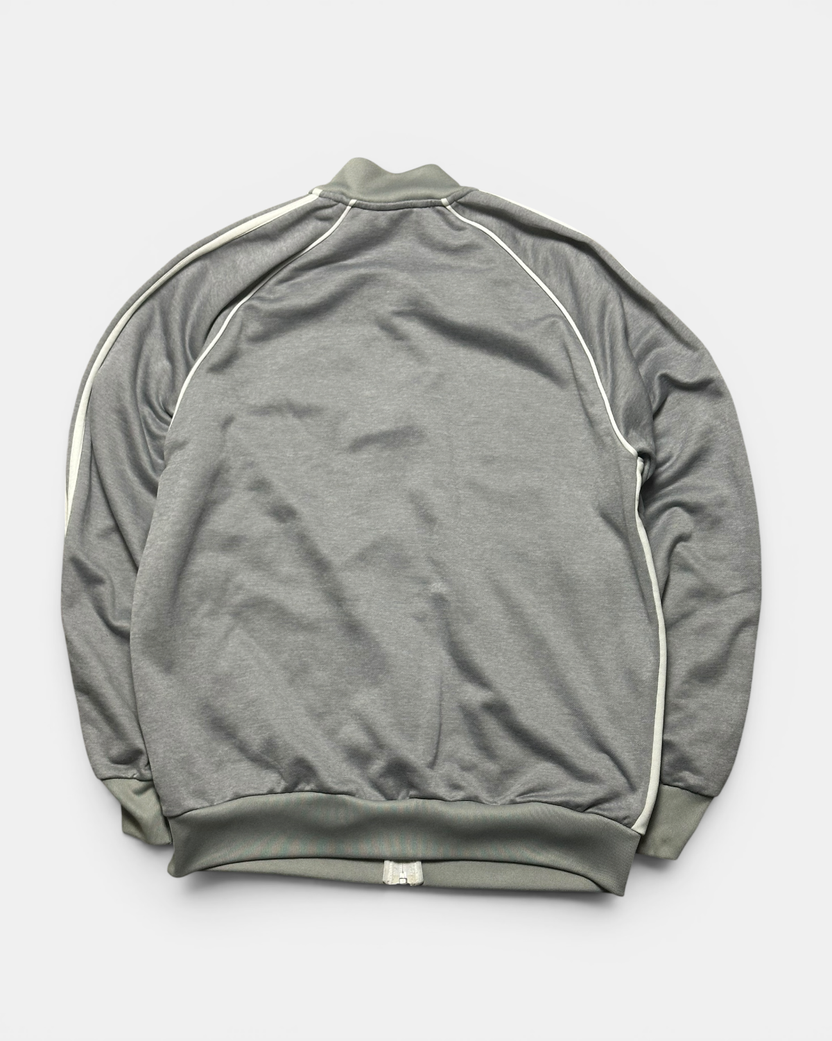 WHITE/GREY VINTAGE ADIDAS RETRO FIREBIRD TRACKJACKET