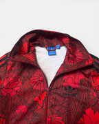 RED/BLACK VINTAGE ADIDAS RETRO FIREBIRD FLOWERS TRACKJACKET