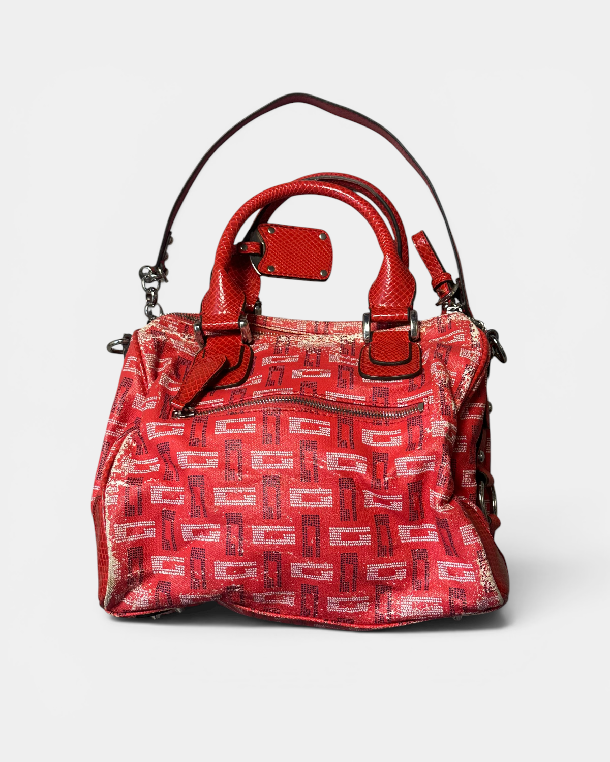 VINTAGE GUESS RARE RED EDITION LEATHER BAG