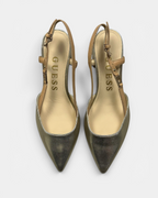 VINTAGE GUESS GOLD SLIPBACKS HEELS (W)