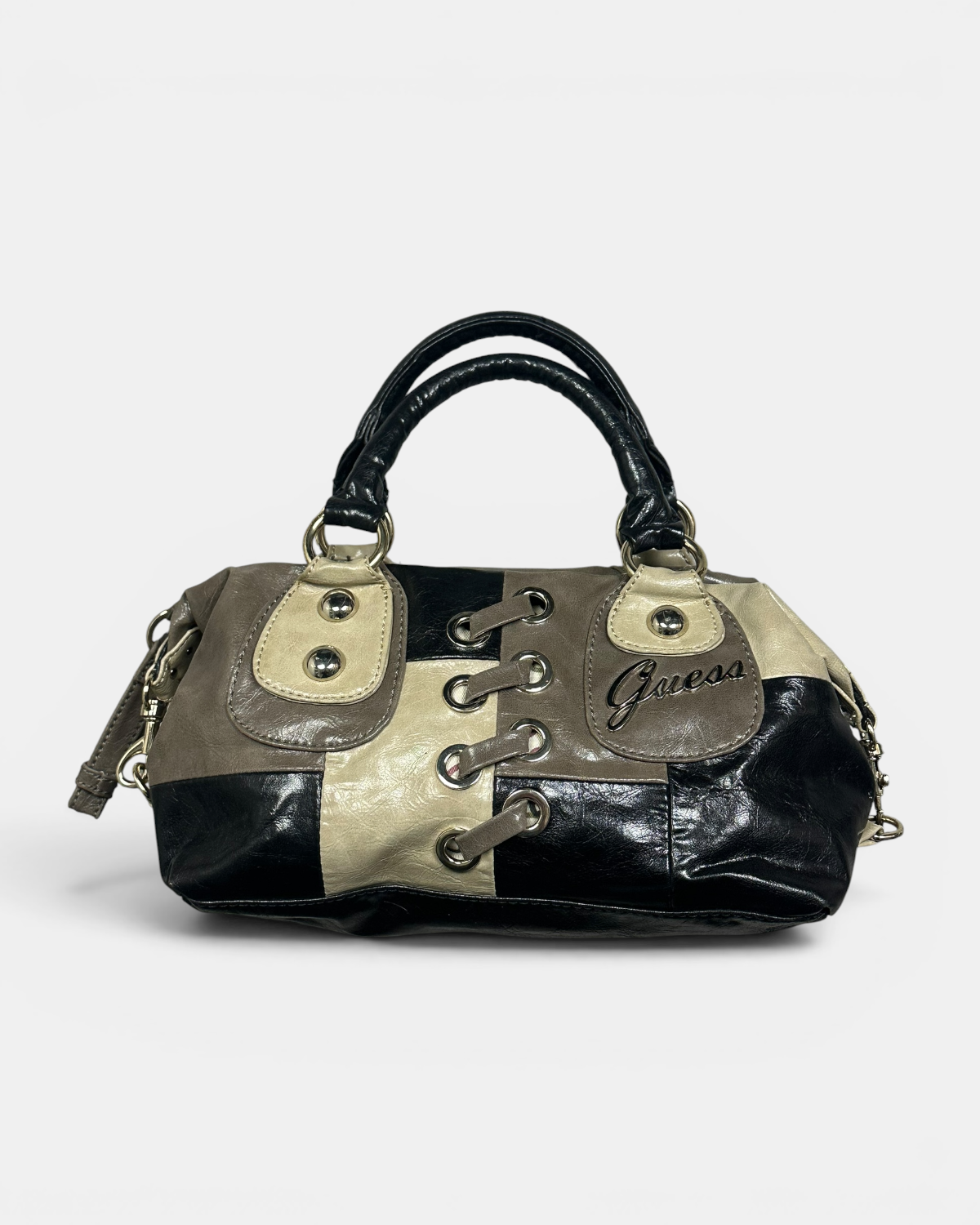 BROWN/BEIGE VINTAGE GUESS RARE PARTS Y2K BAG