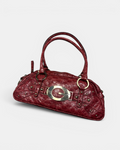 RED VINTAGE GUESS CROCODYLE STYLE RARE BAG