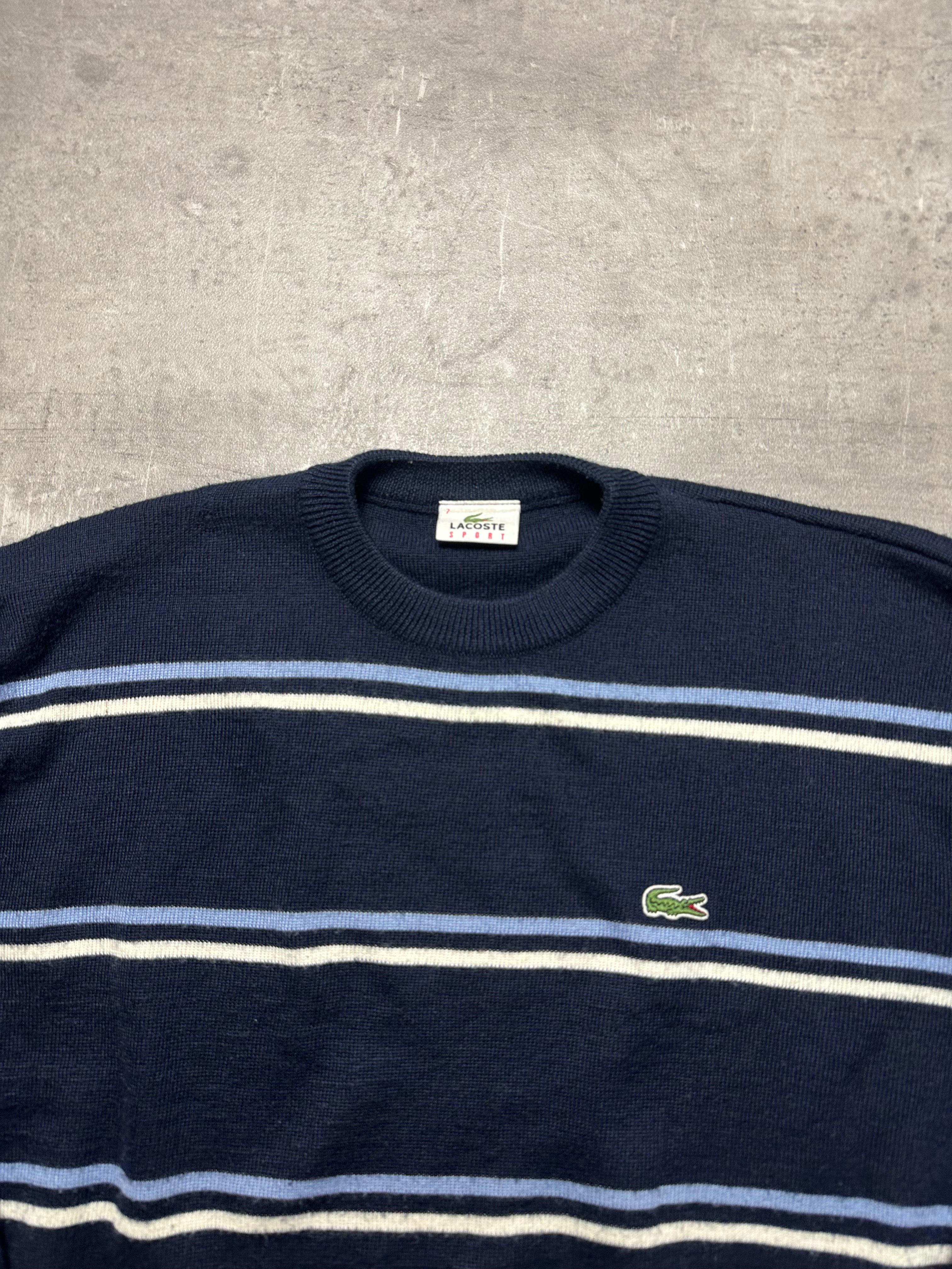 BLUE LACOSTE KNIT SWEATER PULLOVER