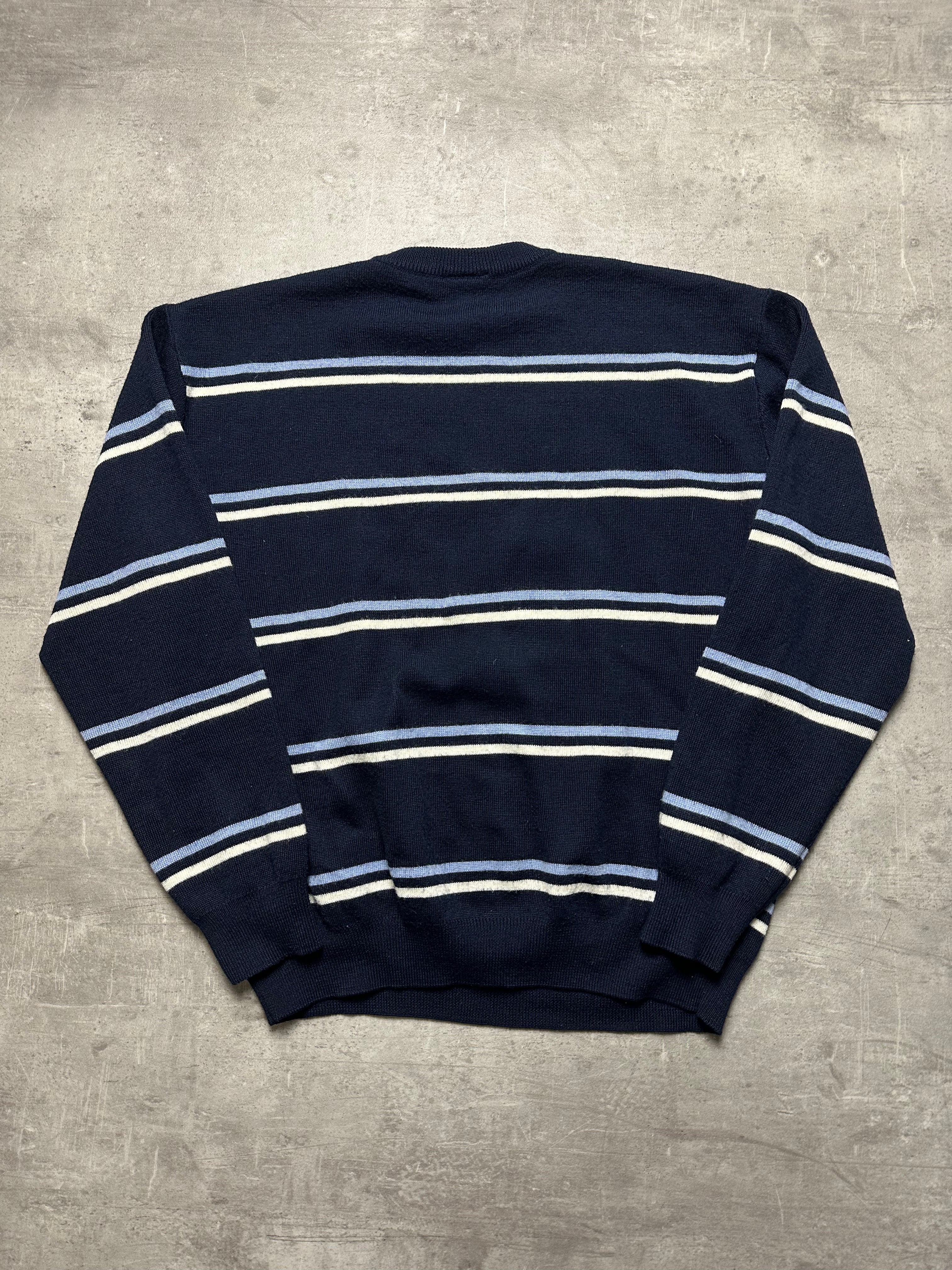 BLUE LACOSTE KNIT SWEATER PULLOVER