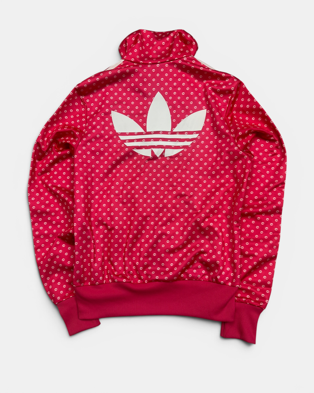 PINK/WHITE ADIDAS RETRO FIREBIRD LIPS TRACKJACKET