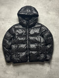 BLACK VINTAGE G-STAR RAW SHINY PUFFER JACKET - L
