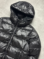 BLACK VINTAGE G-STAR RAW SHINY PUFFER JACKET - L
