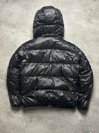 BLACK VINTAGE G-STAR RAW SHINY PUFFER JACKET - L