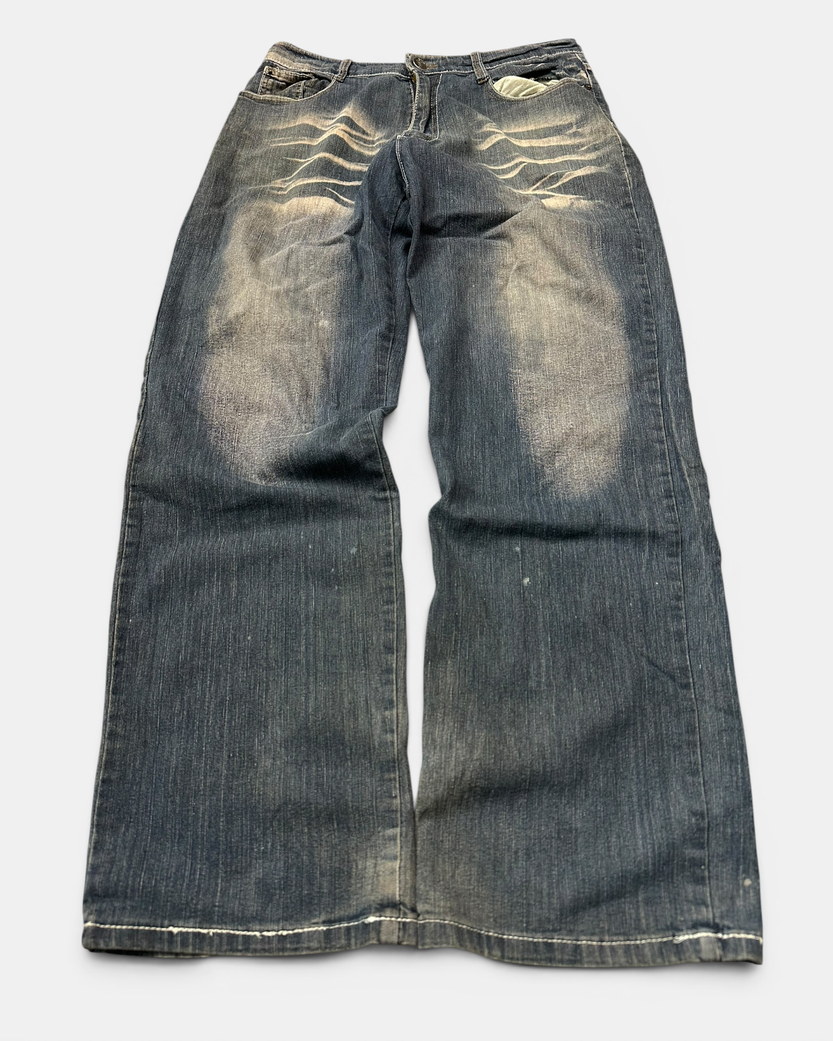 BLUE/GREY VINTAGE JAPANESE STYLE DENIM JEANS
