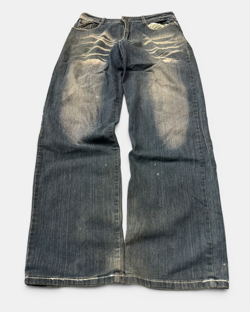 BLUE/GREY VINTAGE JAPANESE STYLE DENIM JEANS