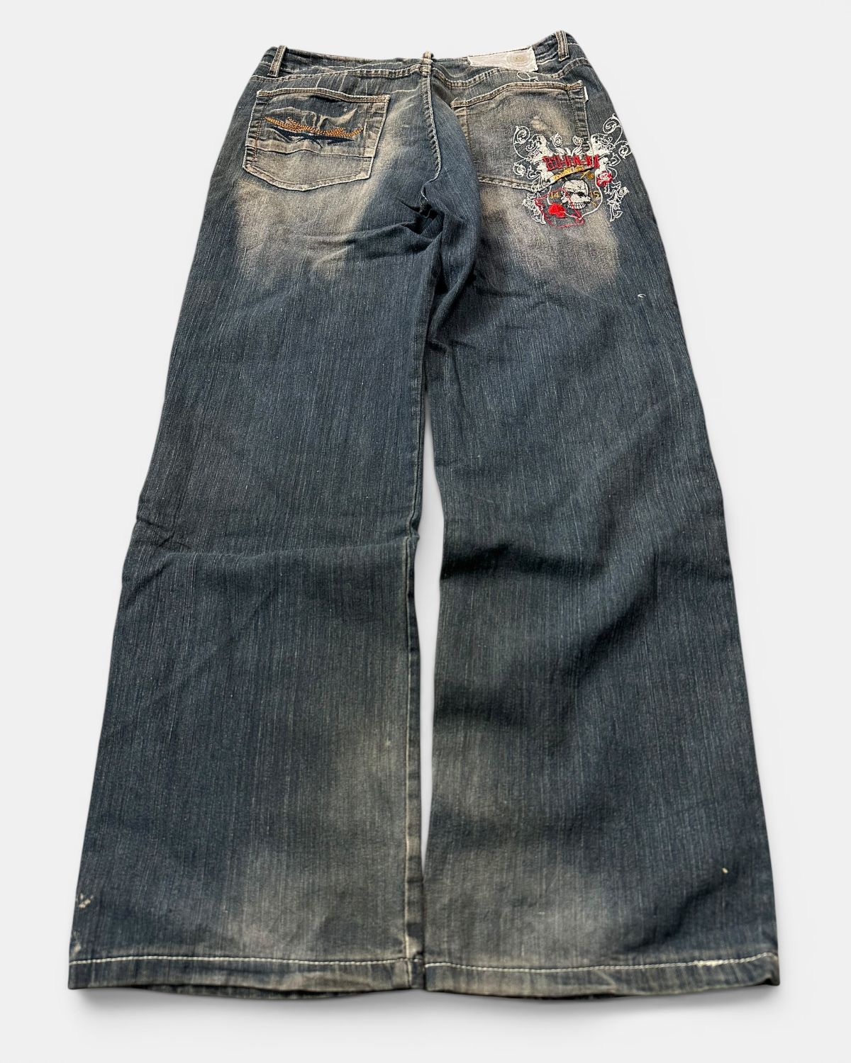 BLUE/GREY VINTAGE JAPANESE STYLE DENIM JEANS