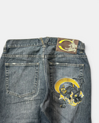 BLUE VINTAGE JAPANESE STYLE DENIM JEANS