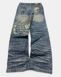 BLUE VINTAGE JAPANESE STYLE DENIM JEANS