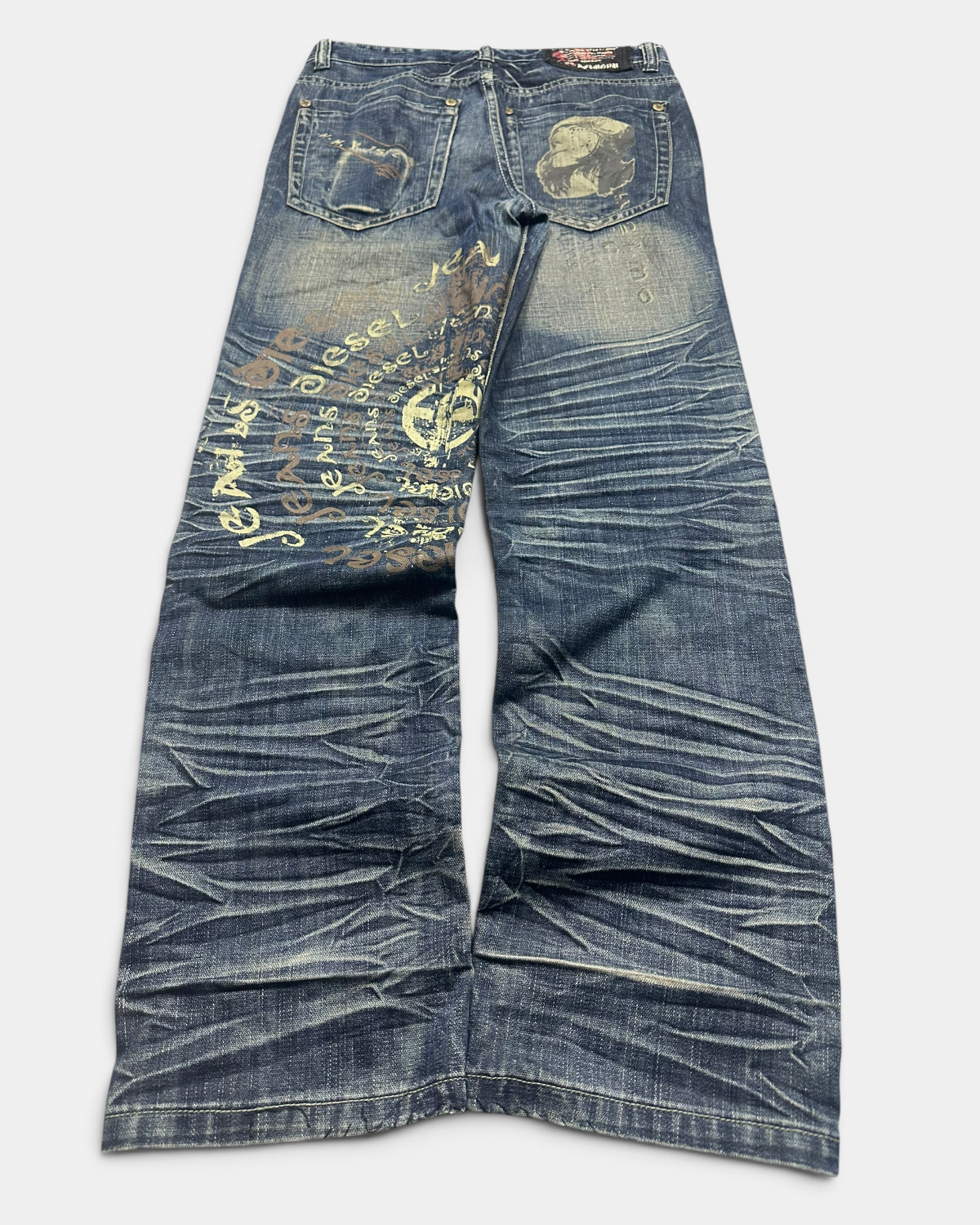 BLUE VINTAGE JAPANESE STYLE DENIM JEANS