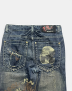 BLUE VINTAGE JAPANESE STYLE DENIM JEANS