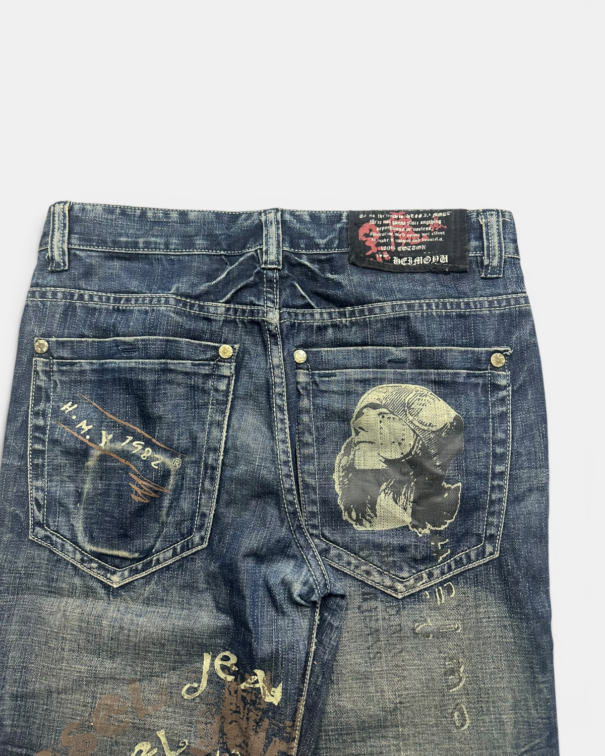 BLUE VINTAGE JAPANESE STYLE DENIM JEANS