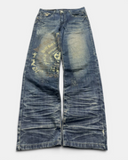 BLUE VINTAGE JAPANESE STYLE DENIM JEANS