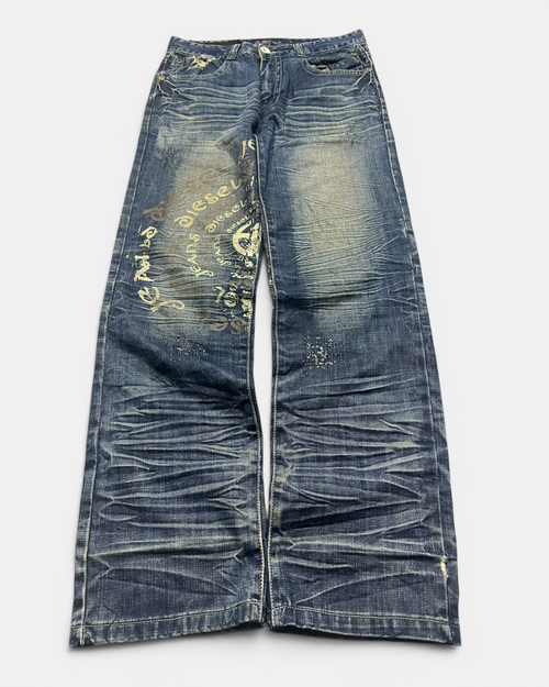 BLUE VINTAGE JAPANESE STYLE DENIM JEANS