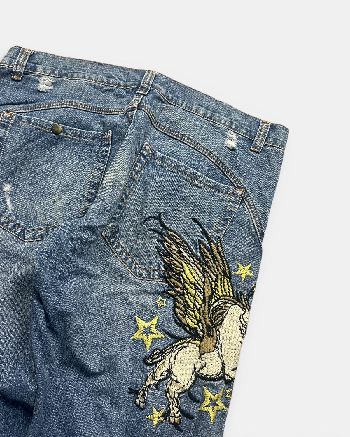BLUE VINTAGE JAPANESE STYLE DENIM JEANS