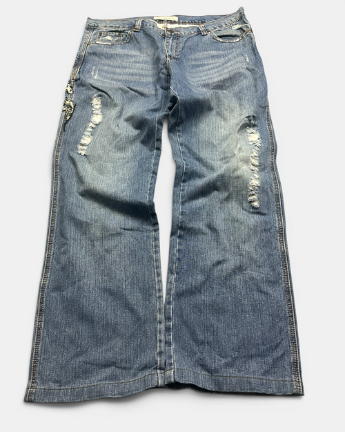 BLUE VINTAGE JAPANESE STYLE DENIM JEANS