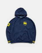 NAVY/YELLOW POLO RALPH LAUREN BIG PONY CLUB HOODIE