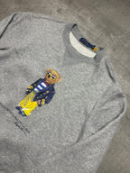 GREY POLO RALPH LAUREN BEAR PONY PULLOVER - M/L