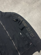 BLACK G-STAR RAW ZIP JACKET - 2000s - S