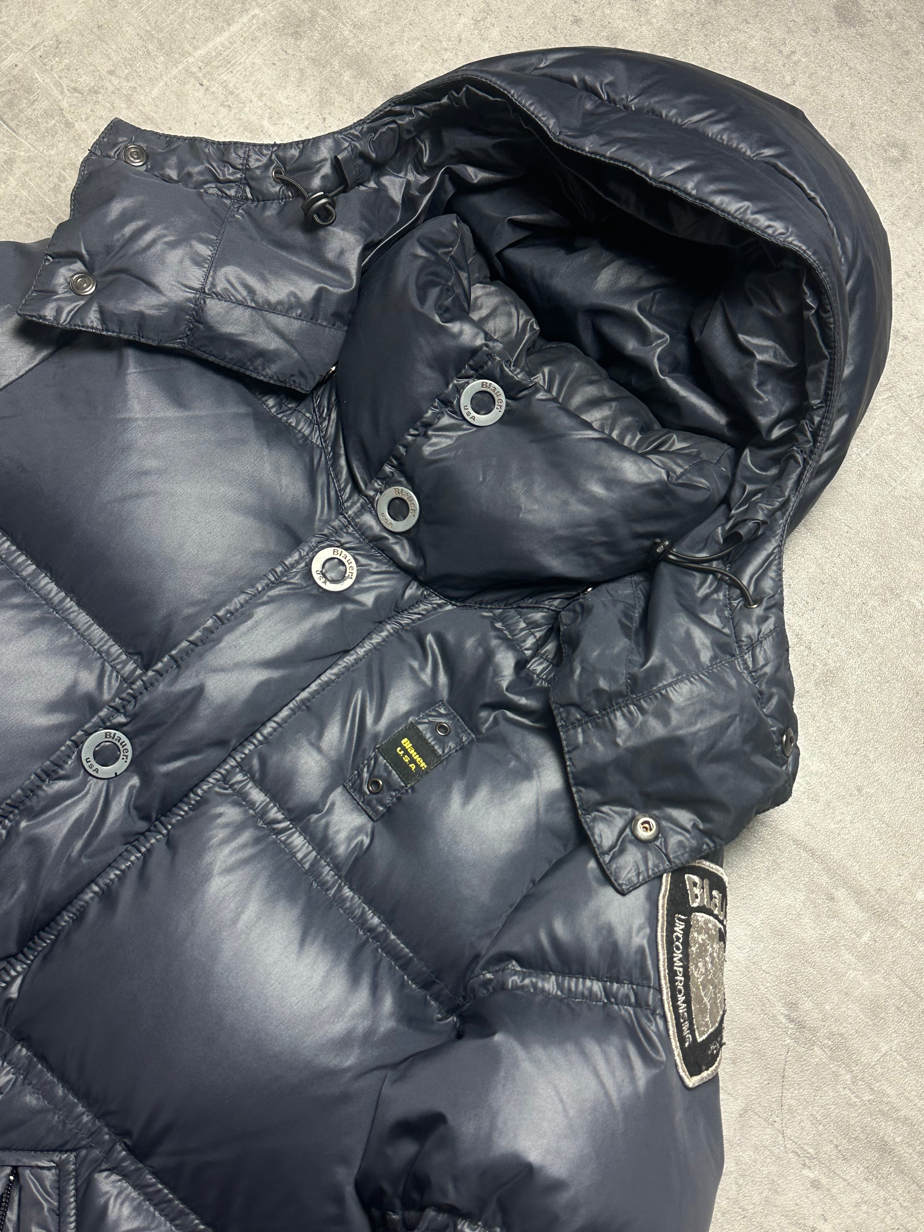 NAVY BLUE USA DOWN PUFFER JACKET - S/M