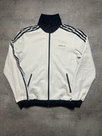 WHITE/BLACK VINTAGE ADIDAS FIREBIRD TRACK JACKET - 2000s - L