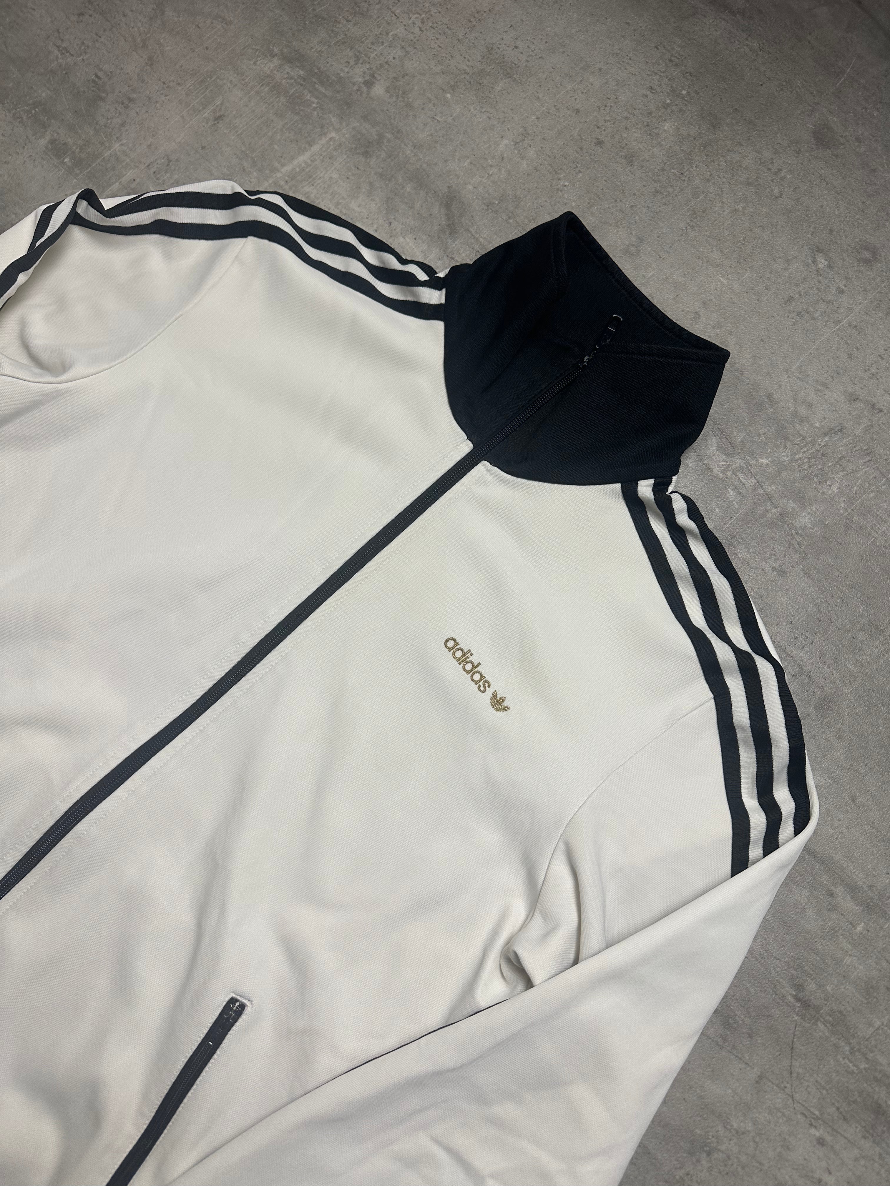 WHITE/BLACK VINTAGE ADIDAS FIREBIRD TRACKJACKET - 2000s - L