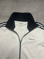WHITE/BLACK VINTAGE ADIDAS FIREBIRD TRACK JACKET - 2000s - L