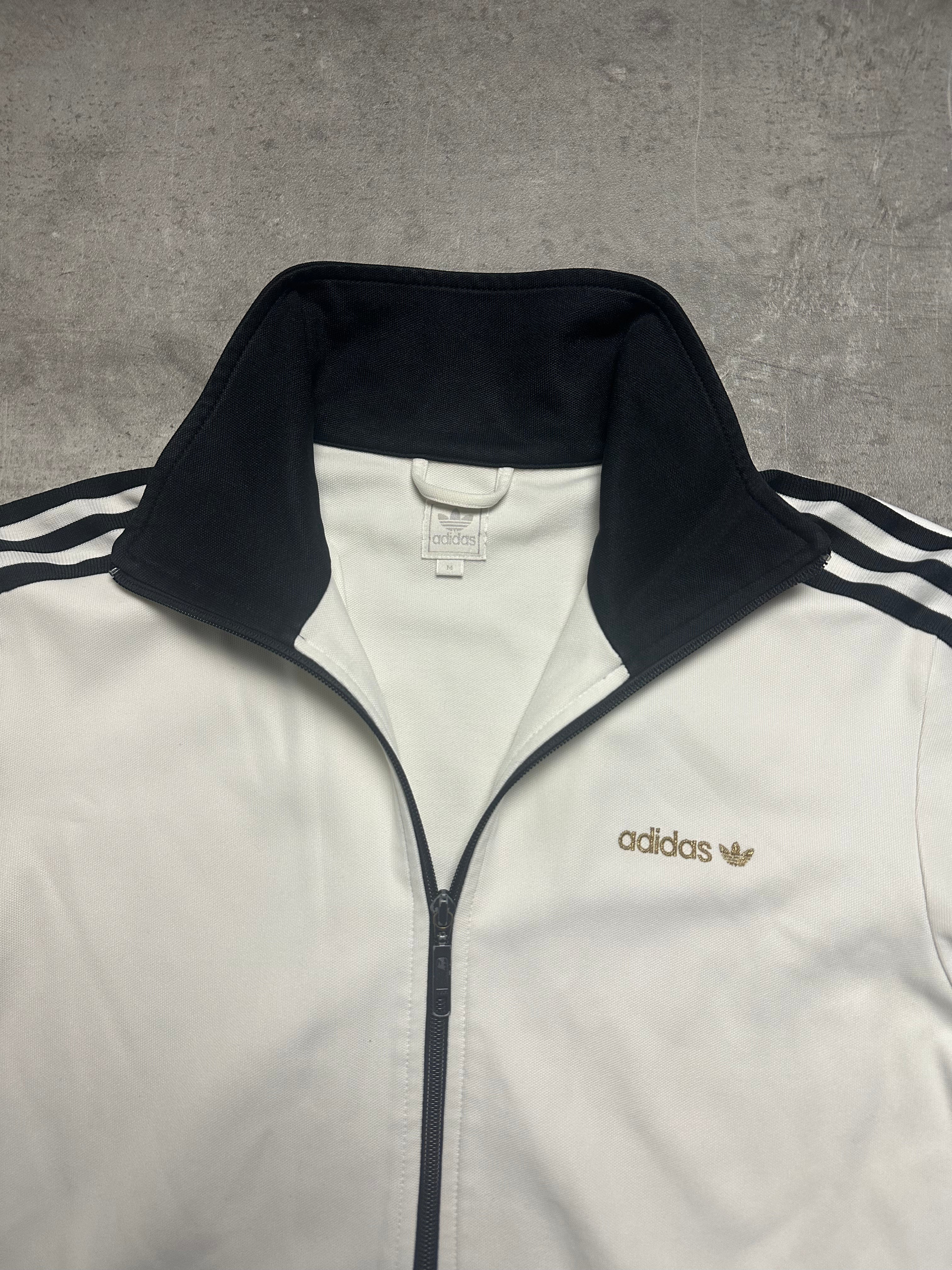 WHITE/BLACK VINTAGE ADIDAS FIREBIRD TRACKJACKET - 2000s - L