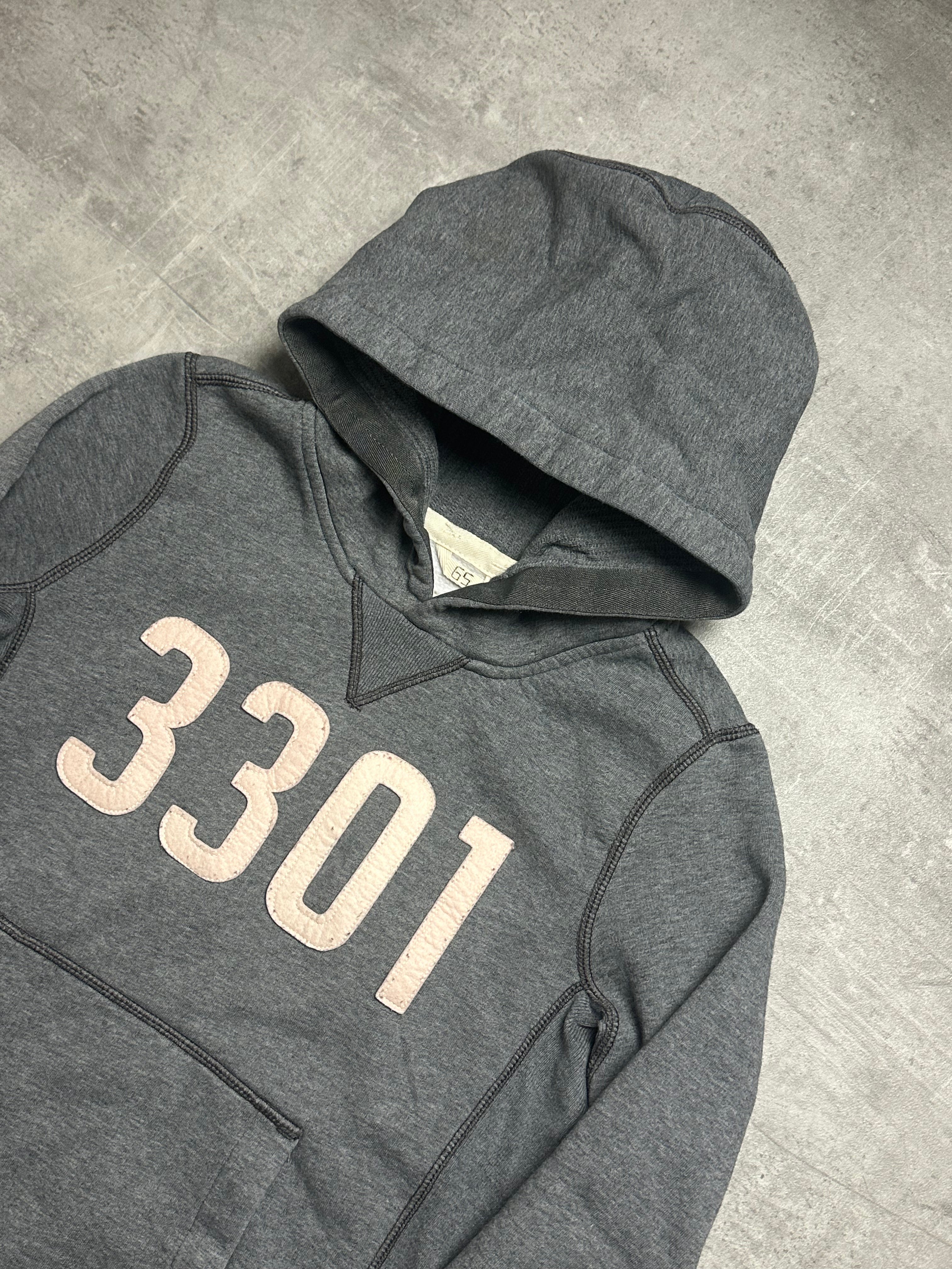 GREY VINTAGE G-STAR RAW HOODIE (W) - 2000s - S